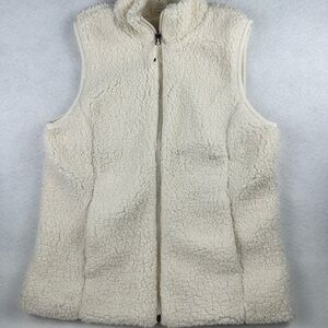 CALIA by Carrie Underwood Off-White Teddy Vest